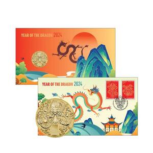 Lunar New Year of the Dragon - Christmas Island 2024 $1 PM PNC