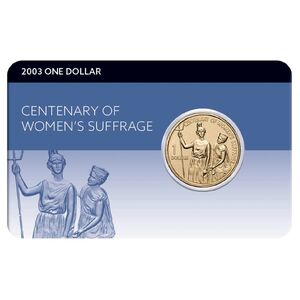 Centenary of Womens Suffrage 2003 $1 Coin Pack (Downies)