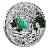 Daintree Rainforest $10 Coloured 5oz Silver Proof Coin (2022 World Money Fair)