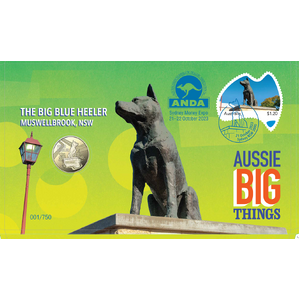 Aussie Big Things Big Blue Heeler 2023 $1 PNC (RAM) - 2023 Sydney Money Expo (Exclusive Recolour)
