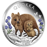 Australian Quokka 2022 1oz Silver Proof Coloured Coin