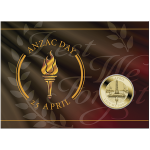 ANZAC Day 2024 $1 Coin in Card