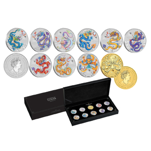 Australian Lunar Series III 2024 Year of the Dragon 1/2oz 10 Coin Set