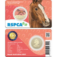 150th Anniversary Of The RSPCA (Horse) - 2021 $1 Coloured Unc Coin