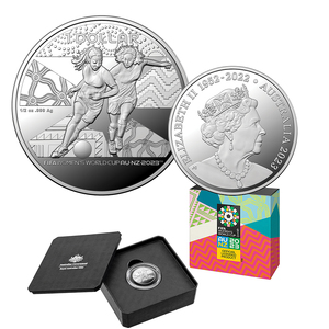 FIFA Women´s World Cup Australia &amp; New Zealand 2023 $1 1/2oz Silver Fine Proof Coin*