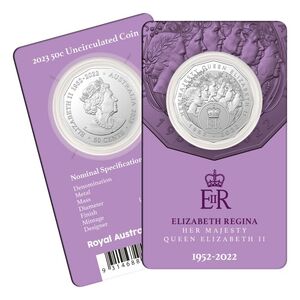 Elizabeth Regina – HM Queen Elizabeth II Commemoration 2023 50c Unc Coin